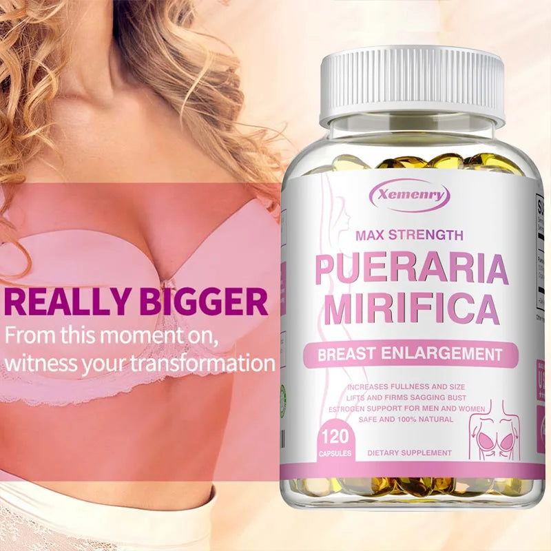 Pueraria Mirifica | Cápsulas Naturales para Busto Firme y Equilibrio Hormonal