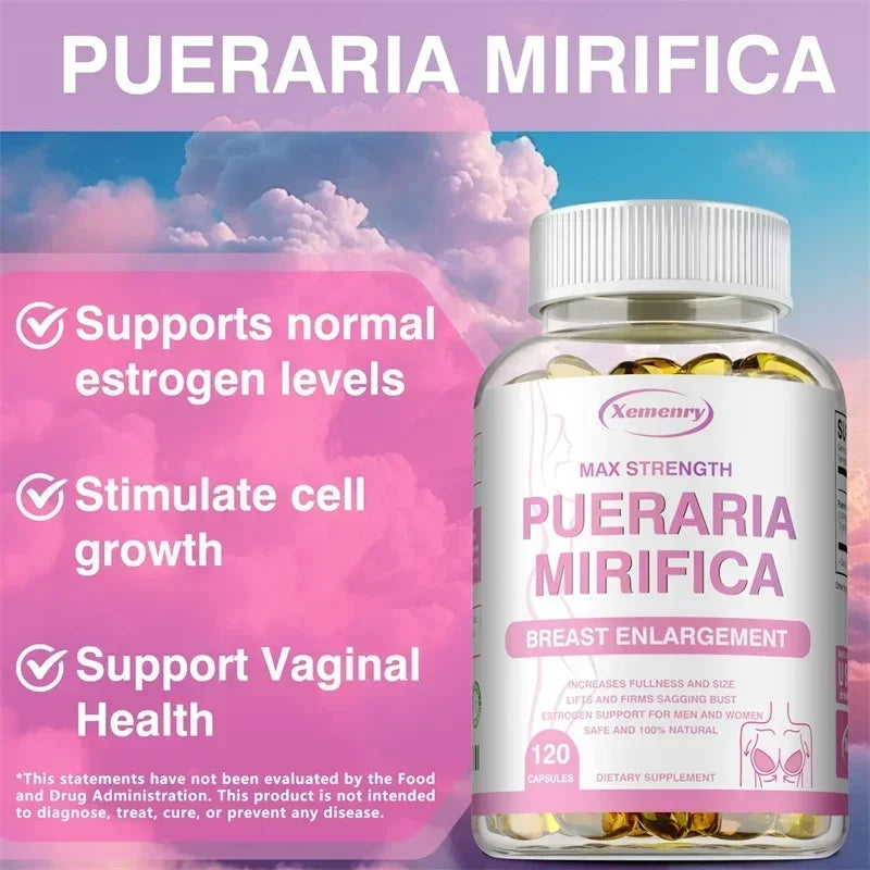 Pueraria Mirifica | Cápsulas Naturales para Busto Firme y Equilibrio Hormonal