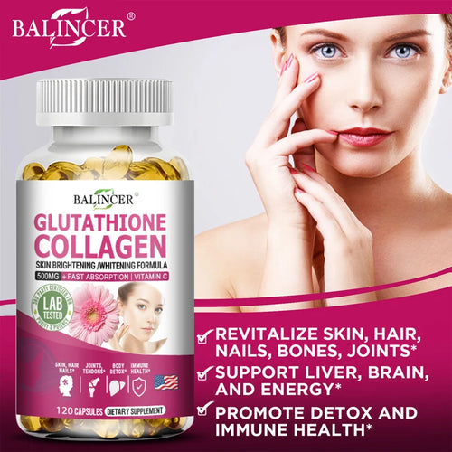 Glutathione 500mg | Blanqueador de Piel, Antioxidante y Detox Hepático