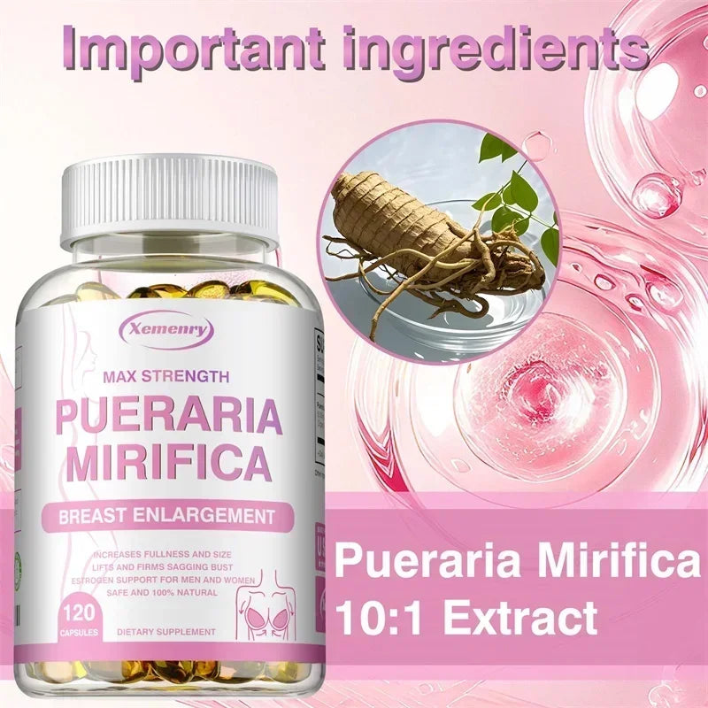 Pueraria Mirifica | Cápsulas Naturales para Busto Firme y Equilibrio Hormonal